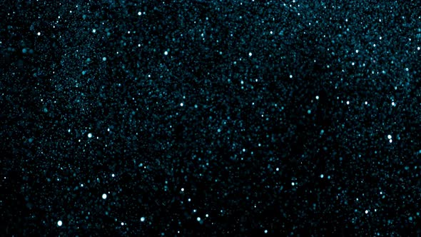 Blue Glitter Background in Super Slow Motion at 1000Fps alt