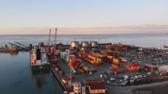 Jamila Madeira Cargo Ship In Batumi Port