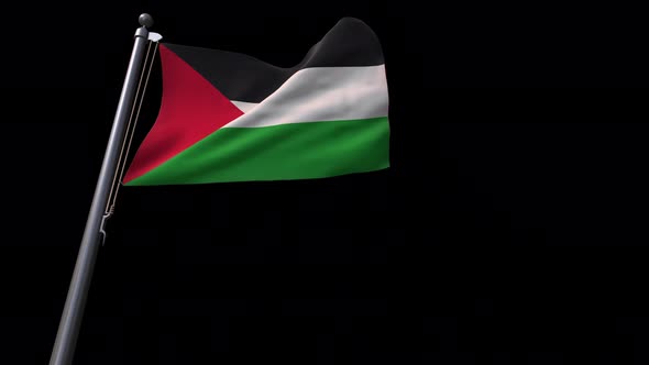 Palestine Flag With Alpha Channel  4K
