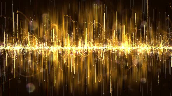 Abstract Gold Particle Polar Light Confetti and Glitter alt