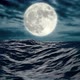 Ocean and Full Moon - VideoHive Item for Sale