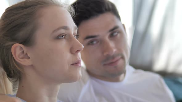 Close Up of Woman Talking with Boyfriend