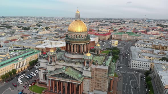 Drone View of the Saint Petersburg Attractions