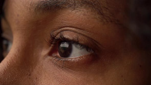 Young Black Woman's Eye