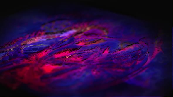 Animated Bright Landscape of Particles