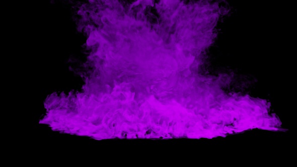 Violet Smoke Falling Motion