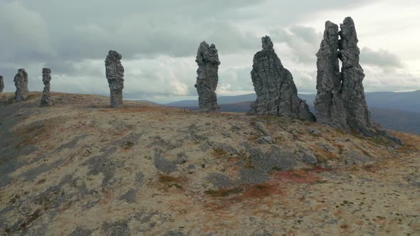 Manpupuner in the Northern Urals of Russia