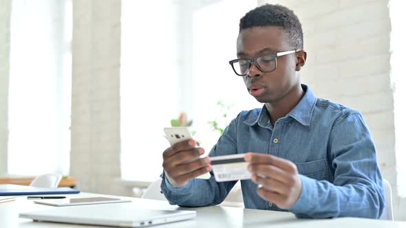 Successful Online Payment on Phone By Young African Man