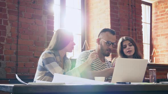 Young people at work 