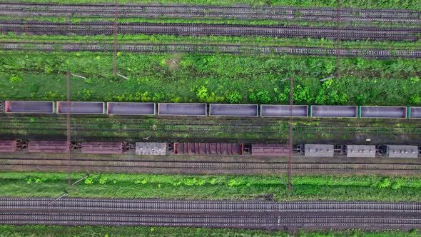 Large Railway Junction Aerial View