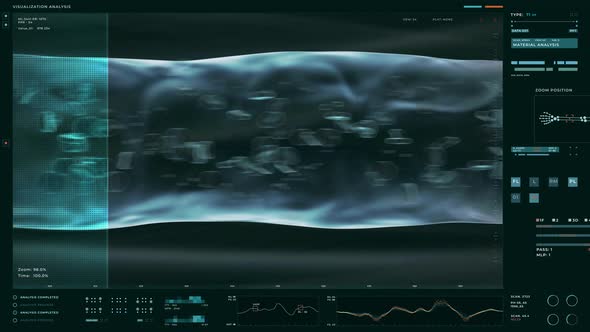 Futuristic Medical Scan Interface Analyzing Blood Of Patient To Determine O Type alt