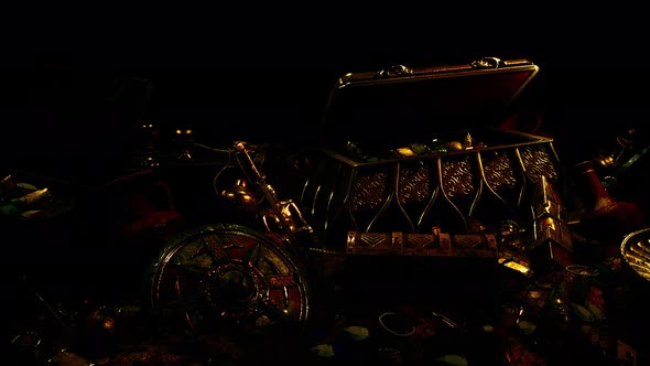 Jewels and Gold Coins in the Dark alt