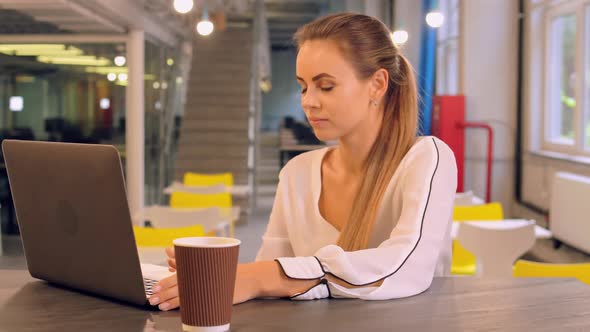 Entrepreneur Chatting Online Drink Tea