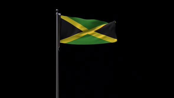 Jamaica Flag With Alpha 2K