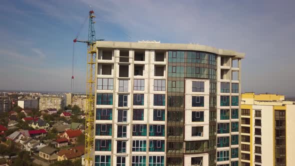 High Residential Apartment Building Under Construction