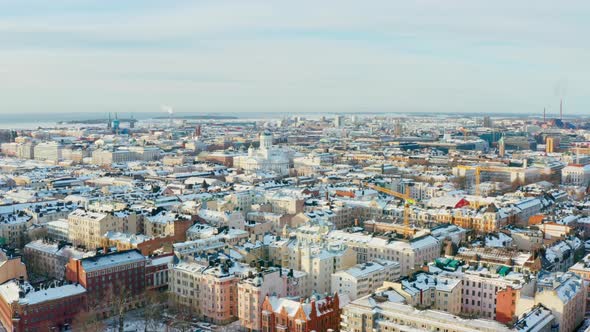 Aerial View Helsinki Finland