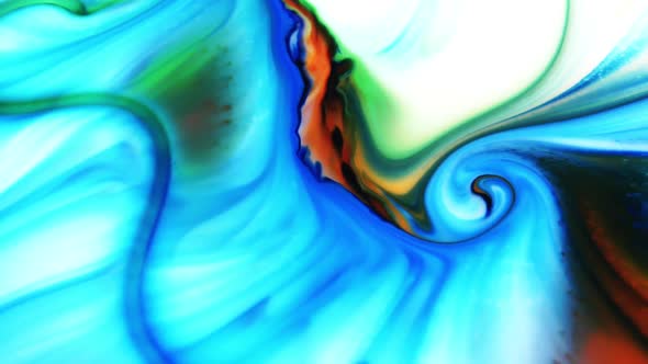 Swirling And Explosion Colour Of Mixed Paint  alt