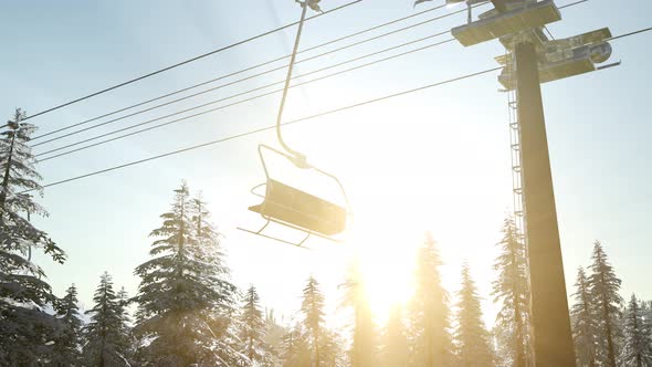 Empty Ski Lift alt