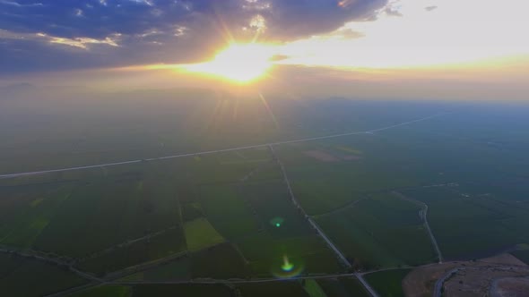 Sunset Over the Dusty Plain alt
