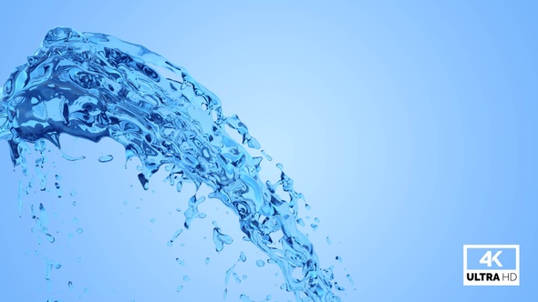 Fountain Blue Water Splash alt