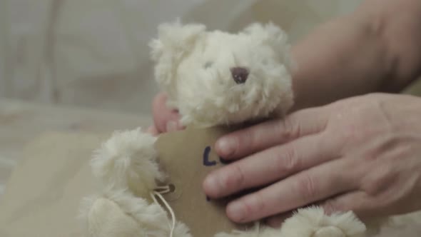 Labeling a children's lost teddy bear