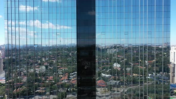 Sao Paulo Brazil. Panoramic landscape of downtown city buildings