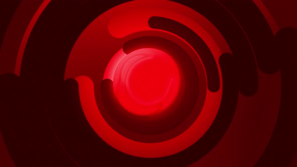 Abstract Infographic Radial Background With Sphere Red