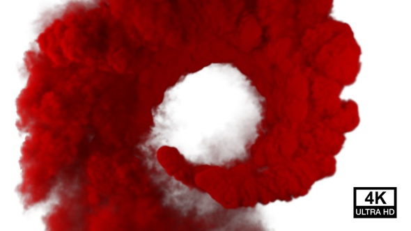 Swirling Red Smoke 4K alt