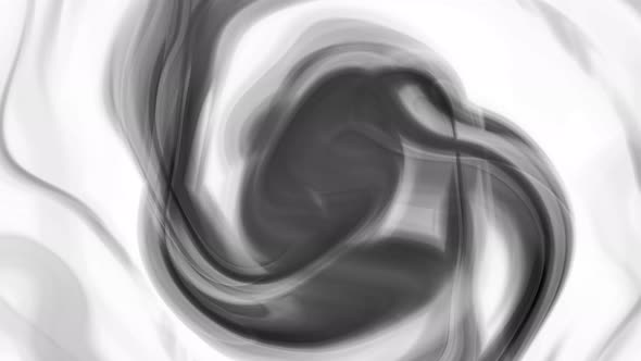 Abstract Background Black Color Ink Smoke Animation