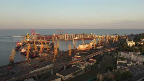 The port of Odesa, Ukraine