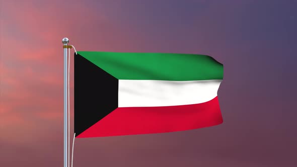 Kuwait Flag 4k