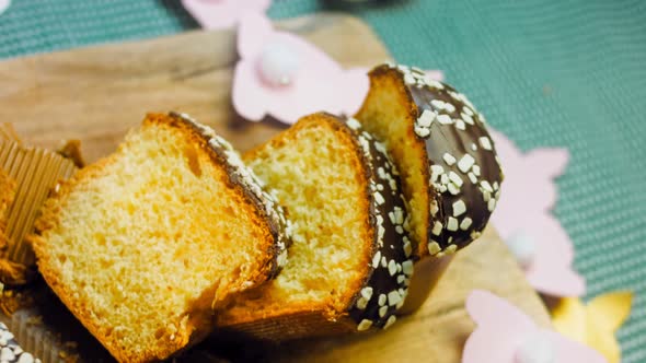 Sliced Chocolate Panettone