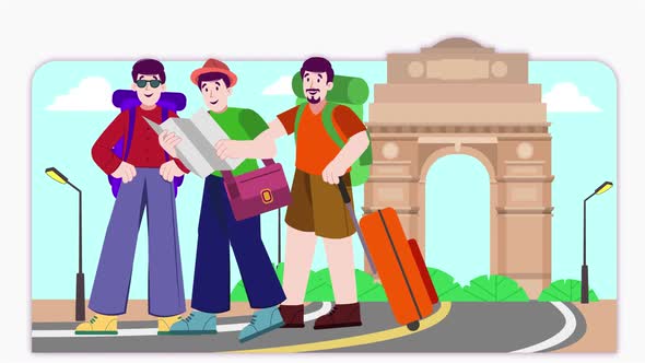 Travel India Animation Scene 03