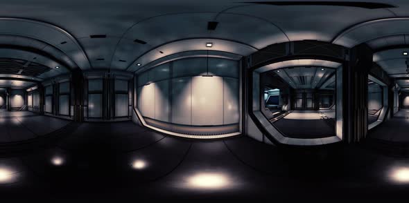 Vr360 View of Spaceship Interior