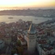 istanbul, Galata Tower aerial view at sunrise. - VideoHive Item for Sale