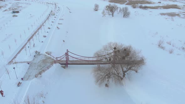 Snow Pedestrian Bridge