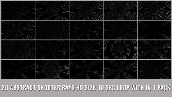 Abstract Shooter Rays Pack V01