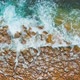 Flight over Stony Beach and Waves - VideoHive Item for Sale