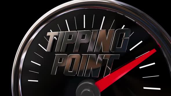 Tipping Point Final Level Rate Speedometer 3d Animation