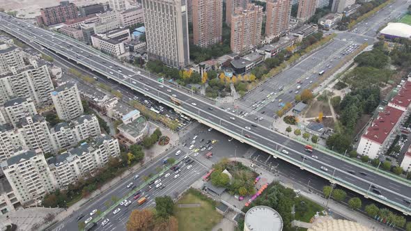 Traffic Flow of Shanghai Overpass