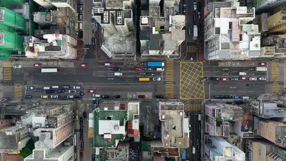 Aerial view of Hong Kong city