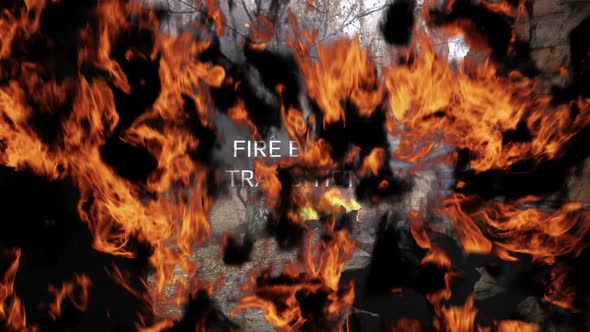 Fire Burn Transition 1 - 4k, Alpha Channel, 30fps