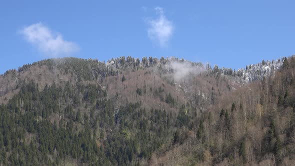 Little Cloud Formation Gradually in Sky