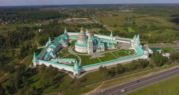 New Jerusalem Monastery, Russia. Aerial