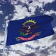 North Dakota Flag With Sky - VideoHive Item for Sale