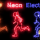 Glow Silhouette Girl Running Fast - VideoHive Item for Sale