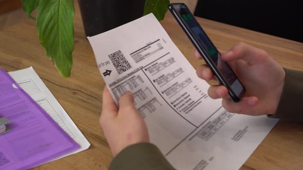 QR code payment is a touchless payment methodю Utility bill online invoice