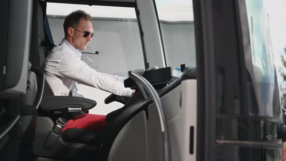 Modern Bus Coach Driver Job