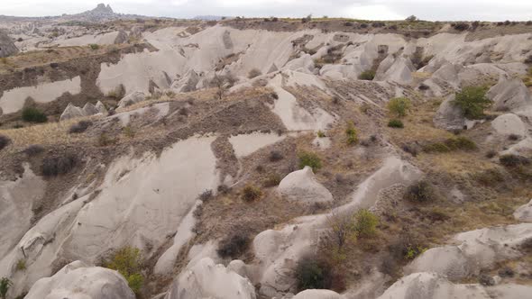 Cappadocia Landscape Aerial View. Turkey. Goreme National Park