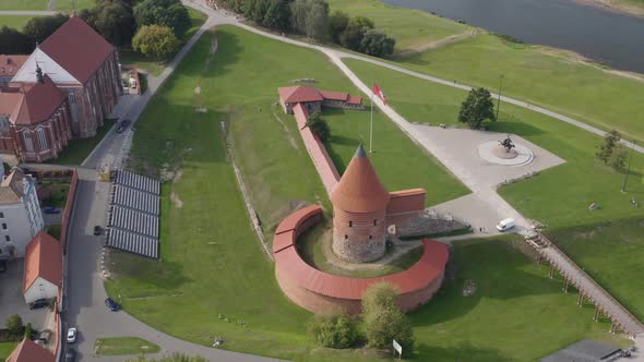 Red Castle Remains. Kaunas City Lithuania's Most Fortified City